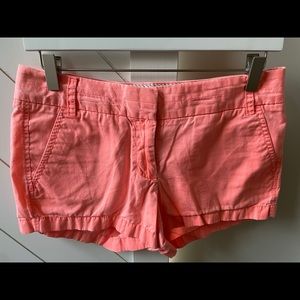 EUC Bright Coral J.Crew Broken in Chino shorts